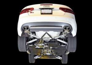 Audi S5 Cabrio Performance Exhaust - AWE Tuning - Touring Edition Cat Back - Chrome Silver - `08-`17 Audi S5 Cabrio Performance Exhaust - AWE Tuning - Touring Edition Cat Back - Chrome Silver - `08-`17